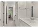 Bathroom has neutral colors, tile floors, and a single vanity and sink at 2221 Black Oak Ct, Mount Pleasant, SC 29466