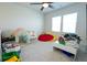 Bright, carpeted bedroom with a ceiling fan at 232 Ashworth Dr, Summerville, SC 29486