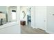 Bright entryway featuring hardwood floors, stainless steel refrigerator and white trim at 232 Ashworth Dr, Summerville, SC 29486