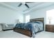Main bedroom featuring neutral paint, ceiling fan, and lots of natural light at 232 Ashworth Dr, Summerville, SC 29486
