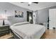 Tranquil bedroom with a bed, nightstand, and closet providing a peaceful retreat within the home at 242 Amy Dr, Goose Creek, SC 29445