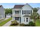 Charming two-story home with a spacious porch, well-manicured landscaping, and an inviting blue exterior at 2881 Rutherford Way, Charleston, SC 29414