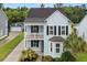 Charming two-story home with a spacious porch, well-manicured landscaping, and an inviting blue exterior at 2881 Rutherford Way, Charleston, SC 29414