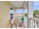 Charming balcony with comfortable seating, perfect for relaxing and enjoying the view at 2961 Waterleaf Rd, Johns Island, SC 29455