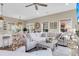 Open-concept living room with white sofa, natural light, and modern decor at 2961 Waterleaf Rd, Johns Island, SC 29455
