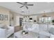 Open floor plan with living room, kitchen, and dining area featuring modern decor at 2961 Waterleaf Rd, Johns Island, SC 29455