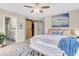 Spacious bedroom with ensuite bathroom, walk-in closet, and comfortable furniture at 2961 Waterleaf Rd, Johns Island, SC 29455