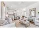 Bright living room featuring an open concept layout, stylish decor, and comfortable seating at 308 Archar St, Summerville, SC 29486