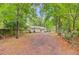 Large backyard with a wood fence and lush trees at 309 Kingbird Rd, Ladson, SC 29456