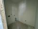 An unfinished laundry room with white walls and connections for a washer and dryer at 333 Trailmore Ln, Summerville, SC 29486