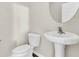 Half bath featuring a pedestal sink at 423 Watershed Dr, Goose Creek, SC 29445