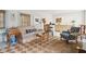 Spacious living room with a patterned sofa, patterned rug, and ample seating at 43 Hasell St, Charleston, SC 29401