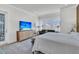 Bright and open main bedroom featuring a media center and an outdoor view at 511 Ocean Mist Way, Summerville, SC 29486