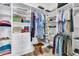 Well-organized walk-in closet with shelving and hanging space at 511 Ocean Mist Way, Summerville, SC 29486