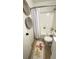 Cozy bathroom featuring a shower-tub combo with white shower curtain and a decorative rug at 519 Parkdale Dr # J, Charleston, SC 29414