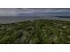 Aerial view of the community with golf course, marsh views, single Gathering houses, and the Atlantic Ocean in the distance at 555 Double Eagle, Seabrook Island, SC 29455