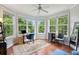 Bright home office bathed in natural light, featuring three large windows at 60 Fenwick Hall Allee # 432, Johns Island, SC 29455