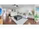 Stylish living room featuring hardwood floors, plush seating, and elegant decor, creating a cozy and inviting atmosphere at 63 Mariners Cay, Folly Beach, SC 29439