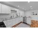 New eat-in kitchen with granite countertops, stainless appliances, white cabinets and lots of storage at 7239 Commodore Rd, Hollywood, SC 29449