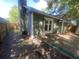 Home's fenced backyard and cement patio at 8254 Timberidge Ct, North Charleston, SC 29420