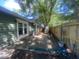 Fenced backyard and large cement patio at 8254 Timberidge Ct, North Charleston, SC 29420