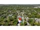 Aerial view of a home with lush surrounding greenery and a street view at 931 Kincade Dr, Mount Pleasant, SC 29464
