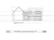 Detailed E. Rear Section/Elevation drawing of a private residence with a standing seam metal roof and board-batten siding at 931 Kincade Dr, Mount Pleasant, SC 29464
