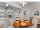 Bright dining area featuring stylish pendant lighting and seamless connection to the modern kitchen at 104 Hyacinth St, Summerville, SC 29483