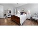 Bedroom with wood floors and traditional furnishings at 1048 Wayfarer Ln, Charleston, SC 29412
