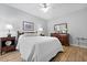 Bedroom with wood floors and traditional furnishings at 1048 Wayfarer Ln, Charleston, SC 29412