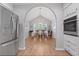 Bright dining room with wood floors and elegant chandelier at 1048 Wayfarer Ln, Charleston, SC 29412