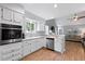 Modern kitchen with stainless steel appliances, white cabinetry, and an open layout at 1048 Wayfarer Ln, Charleston, SC 29412
