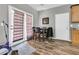 Cozy breakfast nook features sliding doors to the outside, seating for four, and a practical entry to the home at 113 Southernwood Dr, Ladson, SC 29456