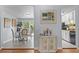 Inviting dining area with a view into the kitchen and sliding door access at 117 Canaberry Cir, Summerville, SC 29483