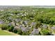 Residential aerial view of a neighborhood featuring lush tree coverage, walking path, and nearby parking at 1225 Blakeway St # 407, Charleston, SC 29492