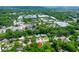 Expansive aerial view of a house in a verdant, established neighborhood close to the town's amenities at 1416 Glencoe Dr, Mount Pleasant, SC 29464