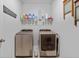 Functional laundry room with modern washer and dryer units at 148 Haverhill St, Summerville, SC 29486