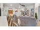 Comfortable living room showcases plush seating and a modern ceiling fan at 148 Haverhill St, Summerville, SC 29486
