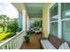 Charming front porch with comfortable seating, perfect for relaxing and enjoying the outdoors at 1545 Calaveras Cir, Mount Pleasant, SC 29466