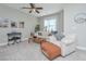 Comfortable living room features neutral tones, ceiling fan, and cozy furniture at 1545 Calaveras Cir, Mount Pleasant, SC 29466