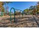 Community playground with swings and climbing features with mature trees providing ample shade at 1545 Calaveras Cir, Mount Pleasant, SC 29466