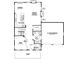 Floor plan showcasing the layout of the first floor with the kitchen, dining room, and Gathering room at 1575 Trailmore Ln, Summerville, SC 29486