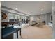 Spacious basement featuring tile floors, recreation area, and recessed lighting for a modern touch at 1603 Culpepper Cir, Charleston, SC 29407