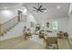 Bright and airy living room with vaulted ceilings, modern furnishings, and lots of natural light at 169 Southwold Cir, Goose Creek, SC 29445