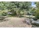 Expansive backyard featuring mature trees and well-maintained lawn, ideal for outdoor activities and relaxation at 1761 Old Military Rd, Charleston, SC 29412