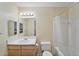 Full bathroom with vanity, toilet, and bathtub with shower at 2011 N Highway 17 # 1400P, Mount Pleasant, SC 29466