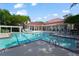 Community pool with lap lines and clubhouse at 2011 N Highway 17 # 1400P, Mount Pleasant, SC 29466