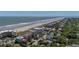 Aerial of building located beachfront, close to businesses and amenities at 216 W Arctic Ave # 9, Folly Beach, SC 29439