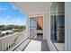 Balcony featuring peeks of the interior and pretty neighborhood views at 216 W Arctic Ave # 9, Folly Beach, SC 29439