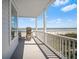 Relaxing balcony offers seating and stunning ocean views at 216 W Arctic Ave # 9, Folly Beach, SC 29439